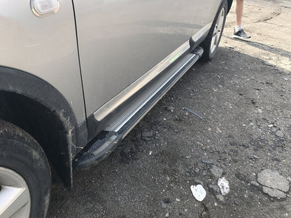 Side Steps Rainbow (2 pcs, aluminum) for Nissan Qashqai 2007-2010 - image 3