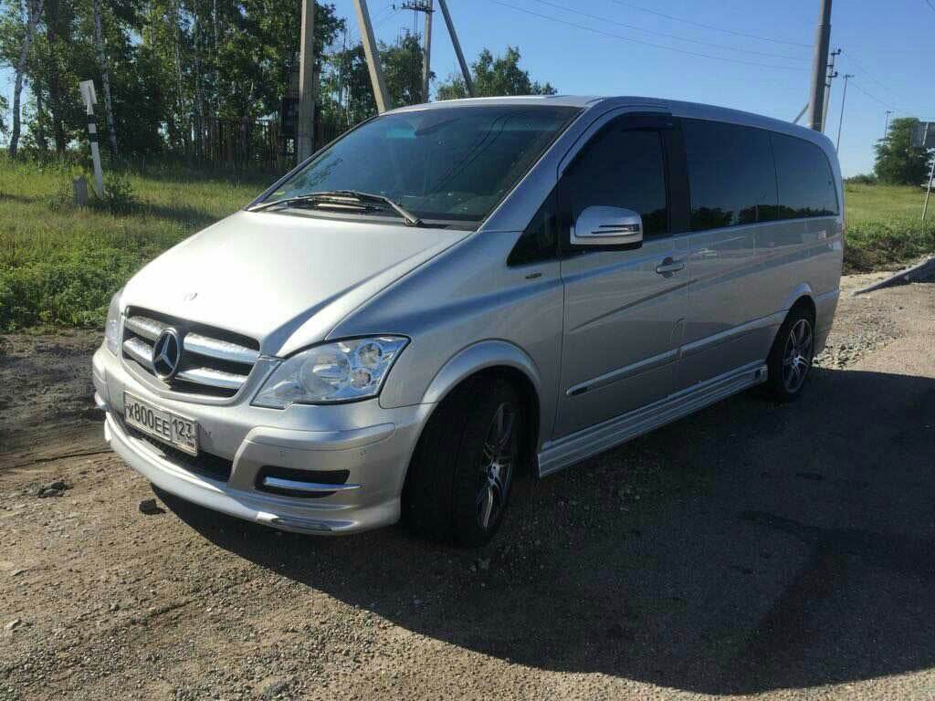 The front bumper spoiler Brabos Style (paintable) for Mercedes Viano 2004-2014 - Reelken Auto