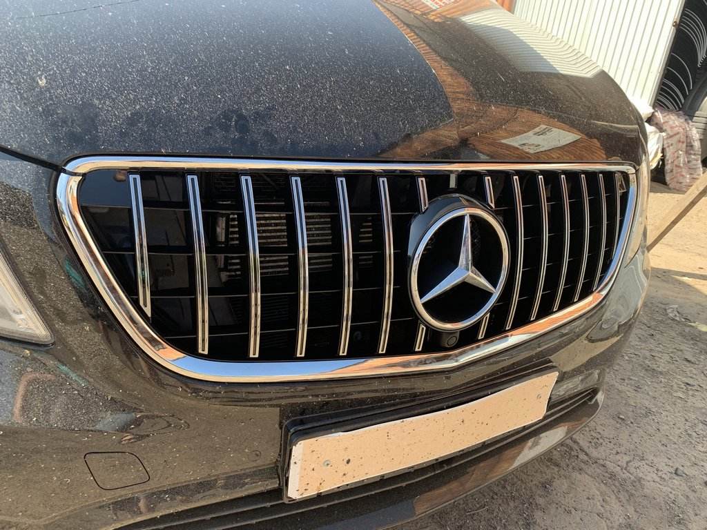 GT Panamericana Chrome Front Grille (2014-2023 for Vito W447) for Mercedes Vito / V-class W447 2014↗ year - Reelken Auto