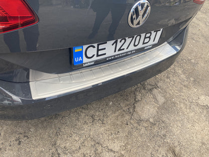 Rear Bumper Protector OmsaLine Stainless Steel for Volkswagen Passat B8 2015-2023 - image 2