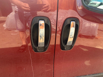 Chrome Door Handle Covers (4 pcs, Stainless Steel) for Fiat Doblo II 2010-2022 - image 6