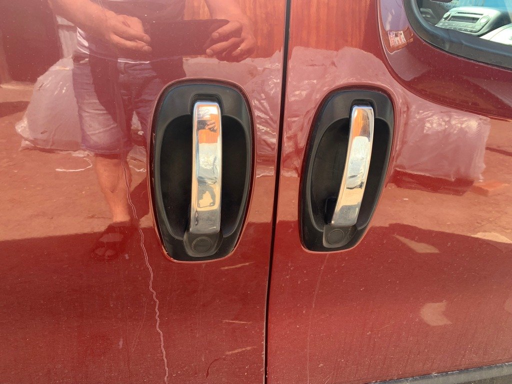 Chrome on the handles (4 plates, stainless steel.) for Fiat Fiorino/Qubo - image 5