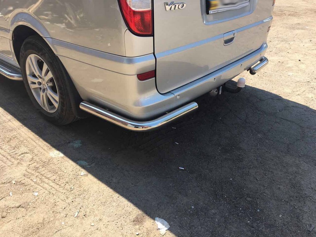 Rear corners AK003 (2 PCs, stainless steel) for Mercedes Vito W639 2004-2014 - image 3