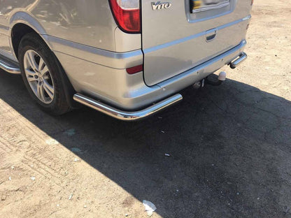 Rear corners AK003 (2 PCs, stainless steel) for Mercedes Vito W639 2004-2014 - image 3