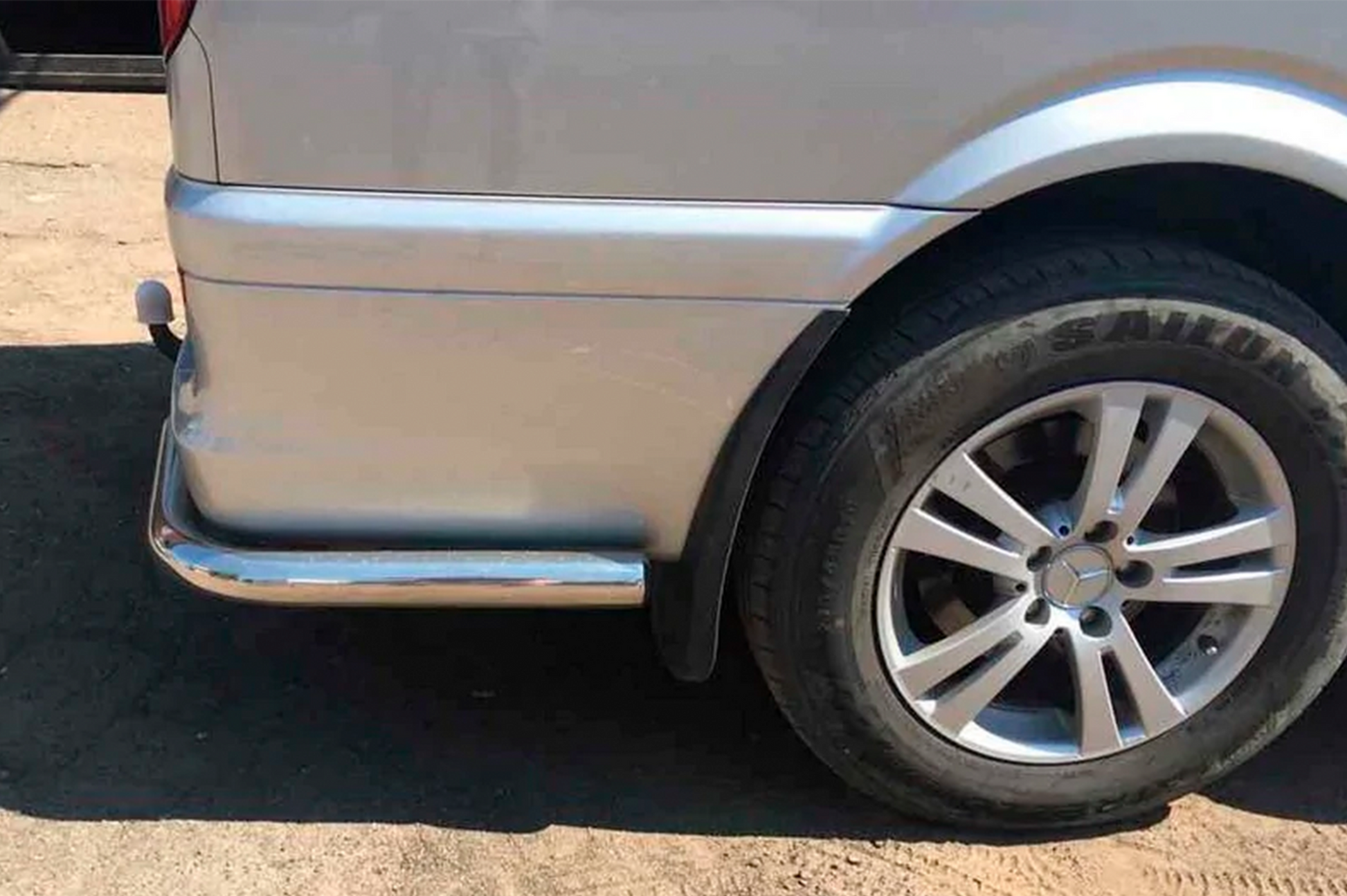 Rear Corner Bars AK003 (2 pcs, Stainless Steel) for Mercedes Viano 2004-2014 - image 3