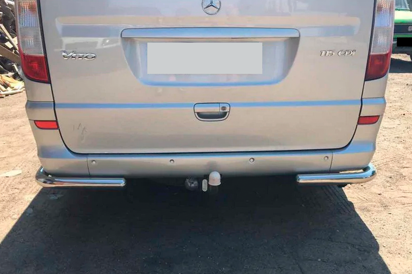 Rear Corner Bars AK003 (2 pcs, stainless steel) for Mercedes Vito W639 2004-2014 - image 5
