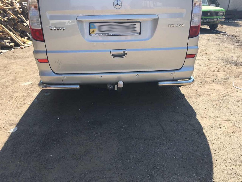 Rear corners AK003 (2 PCs, stainless steel) for Mercedes Vito W639 2004-2014 - image 5