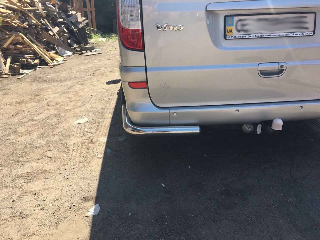 Rear Corner Bars AK003 (2 pcs, stainless steel) for Mercedes Vito W639 2004-2014 - image 6