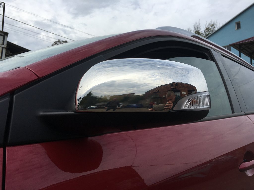 Mirror Covers (2 pcs, Stainless Steel) for Renault Megane III 2009-2016 - image 4