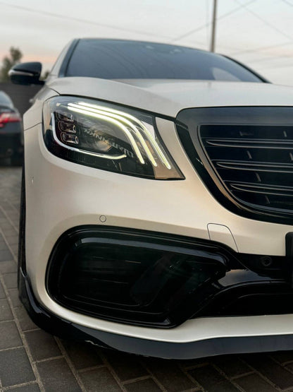 Facelift Front Headlights without Modules (OEM) for Mercedes S-сlass W222 2013-2022 - image 9