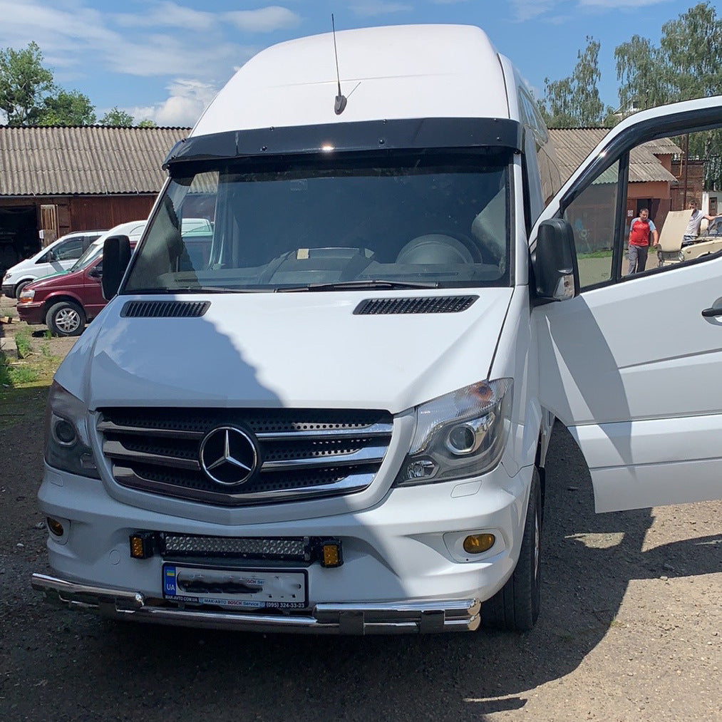 Front lower bar Shark (stainless steel) for Mercedes Sprinter W906 2006-2018 - image 9