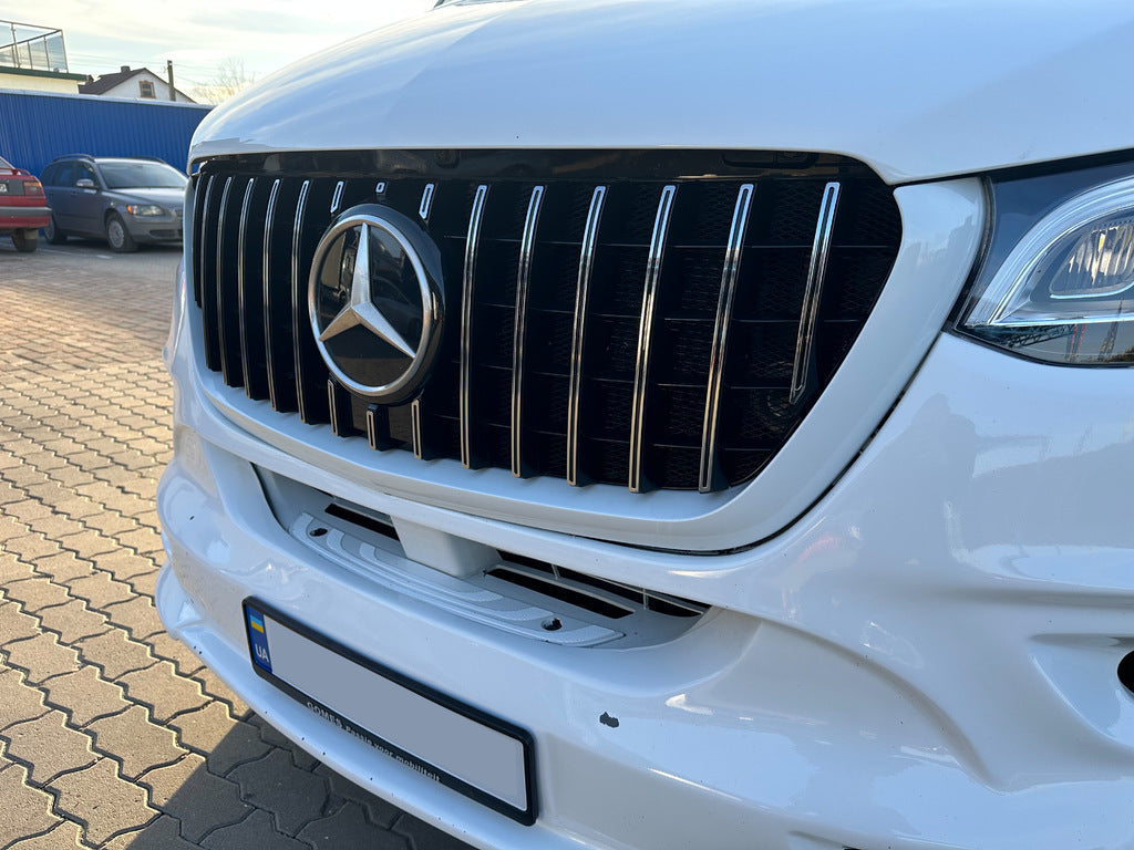 Front Grille Panamericana GT Chrome Premium V1 for Mercedes Sprinter W907/W910 2018- - image 5