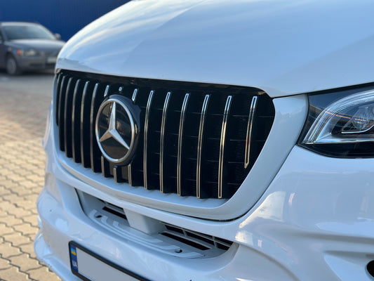 Front Grille Panamericana GT Chrome Premium V1 for Mercedes Sprinter W907/W910 2018- - image 2