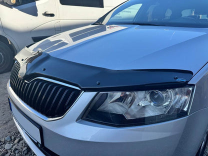 The hood deflector 2013-2017 (EuroCap) for Skoda Octavia III A7 2013-2019 - Reelken Auto