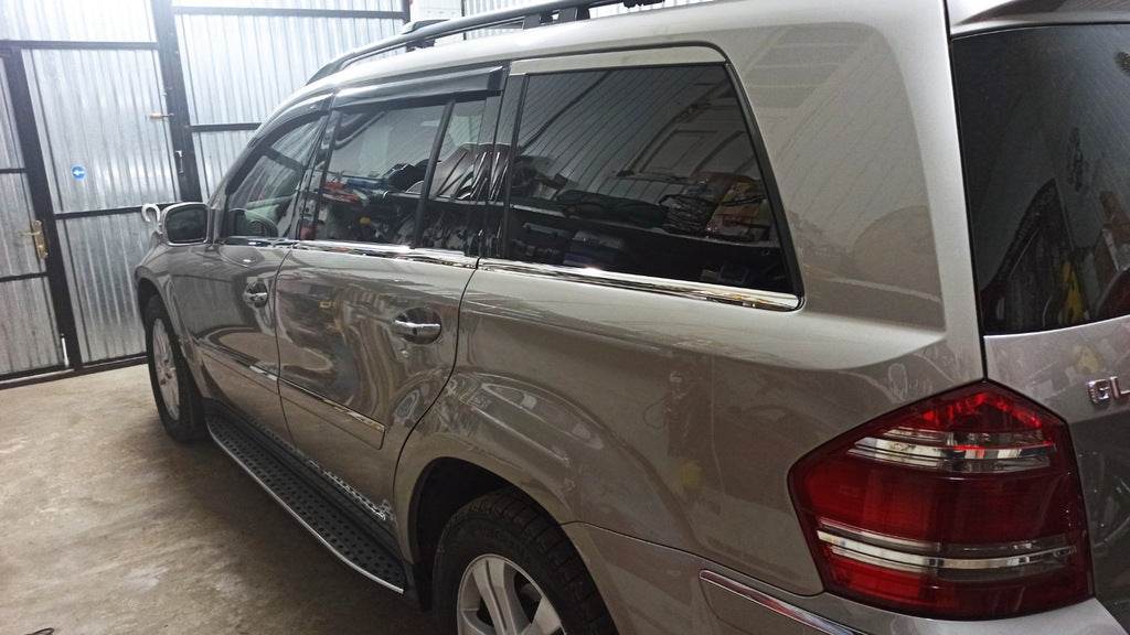 Lower trim (6 pieces, stainless steel) for Mercedes GL class X164 - Reelken Auto