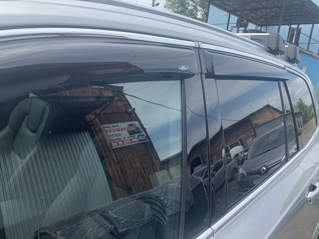 Window deflectors with chrome strip (4 pcs, HIC) for Volvo XC90 2015- - image 3