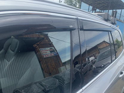 Window deflectors with chrome strip (4 pcs, HIC) for Volvo XC90 2015- - image 3