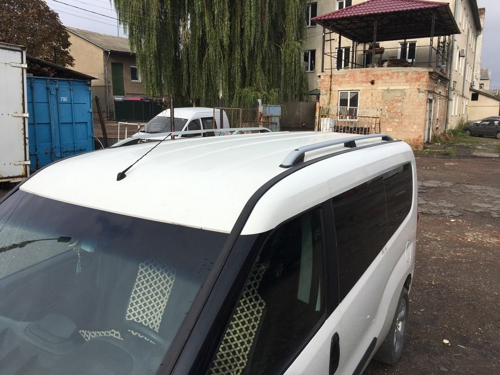 Roof Rails CROWN (matte grey) for Fiat Doblo II 2010-2022 - image 5