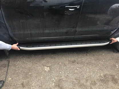 Lateral platforms Fullmond Gray (2 pieces, aluminum) for Volkswagen Amarok 2010-2022 - Reelken Auto