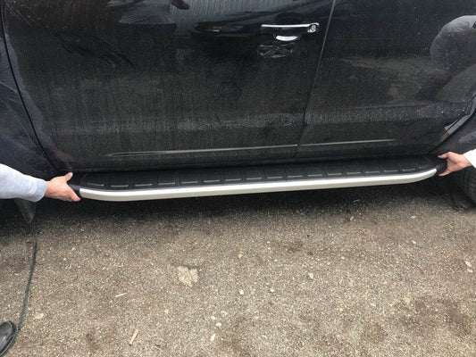 Lateral platforms Fullmond Gray (2 pieces, aluminum) for Volkswagen Amarok 2010-2022 - Reelken Auto
