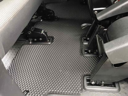 EVA V2 Floor Mats (Long Wheelbase, Full Cabin Set, Black) for Volkswagen T5 2010-2015 - image 1