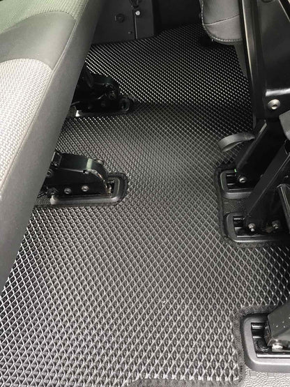 EVA V2 Floor Mats (Long Wheelbase, Full Cabin Set, Black) for Volkswagen T5 2010-2015 - image 3