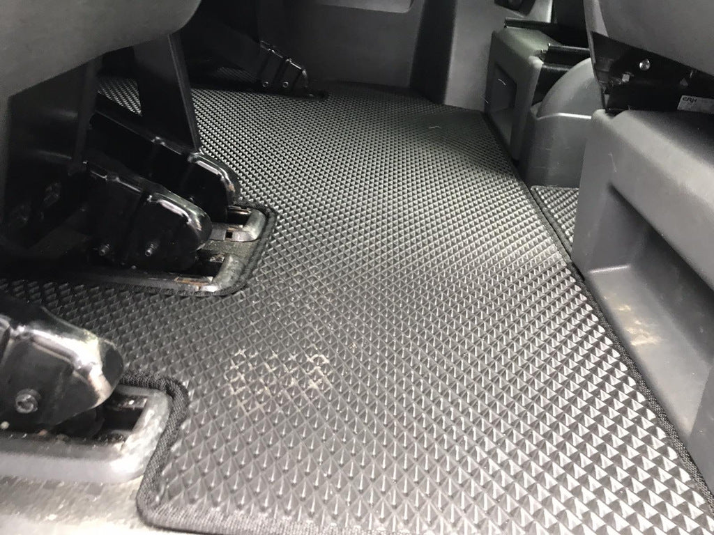 EVA V2 Floor Mats (Long Wheelbase, Full Cabin Set, Black) for Volkswagen T5 2010-2015 - image 5