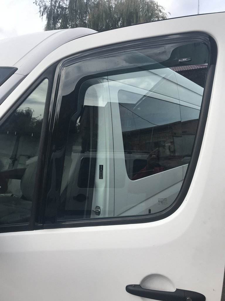 Adhesive windbreakers (2 pcs, HIC) for Mercedes Sprinter W906 2006-2018 - Reelken Auto