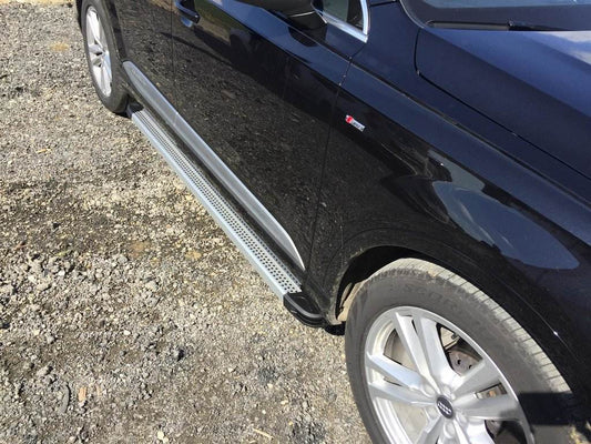 Lateral platforms Maya V2 (2 pieces, aluminum) for Audi Q7 2015- - Reelken Auto