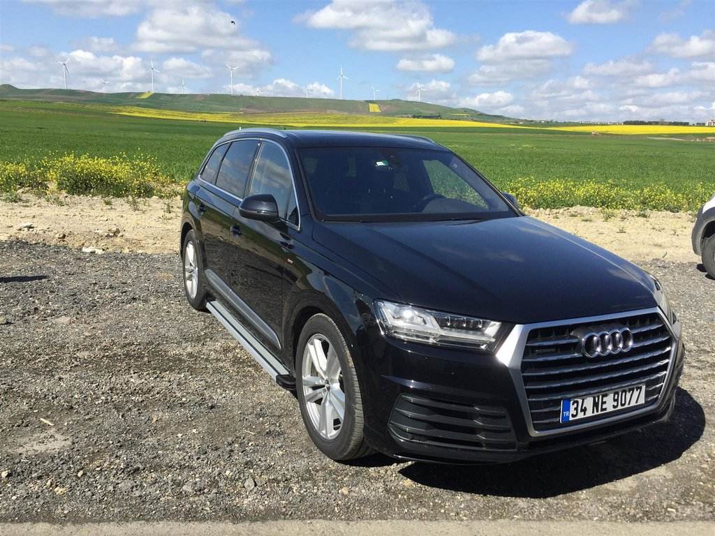 Lateral platforms Maya V4 (2 pieces, aluminum) for Audi Q7 2015- - Reelken Auto