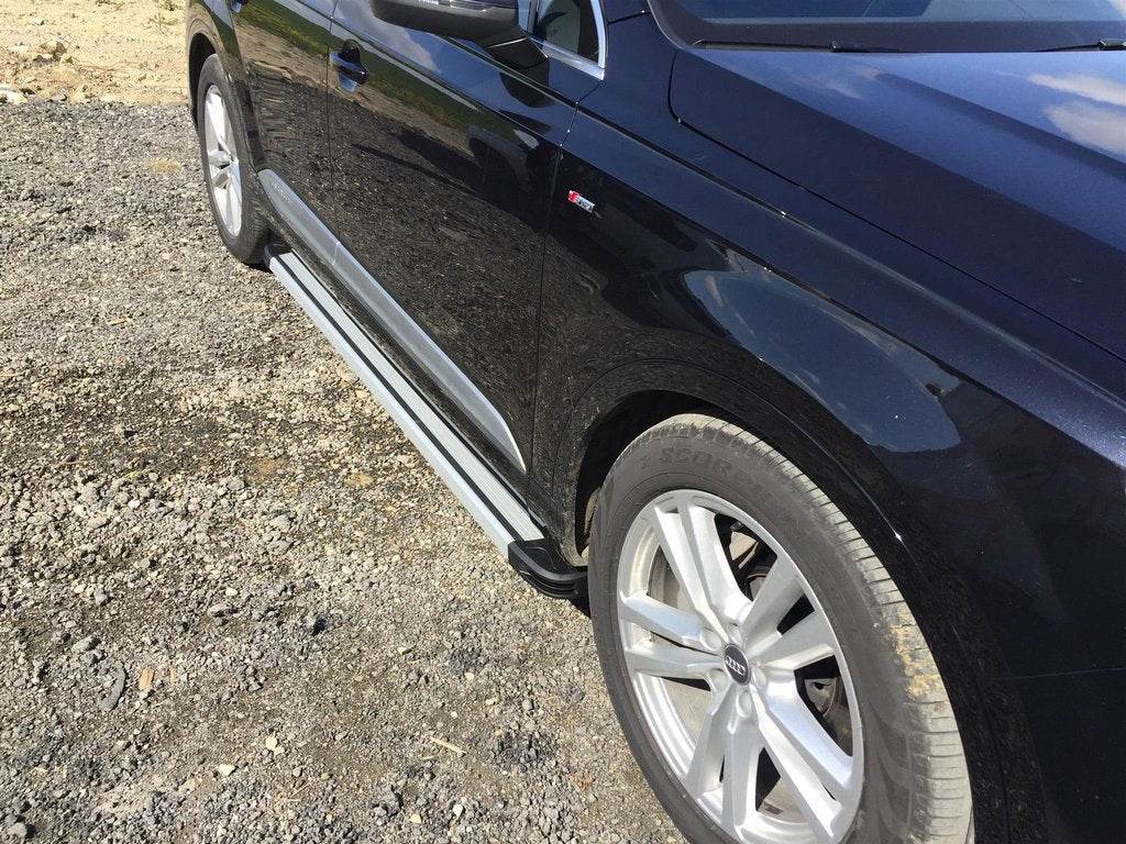 Lateral platforms Maya V4 (2 pieces, aluminum) for Audi Q7 2015- - Reelken Auto