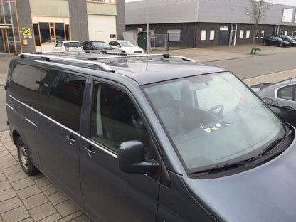 Roof Rails CROWN (matte grey) for Volkswagen T5 Caravelle 2004-2010 - image 12