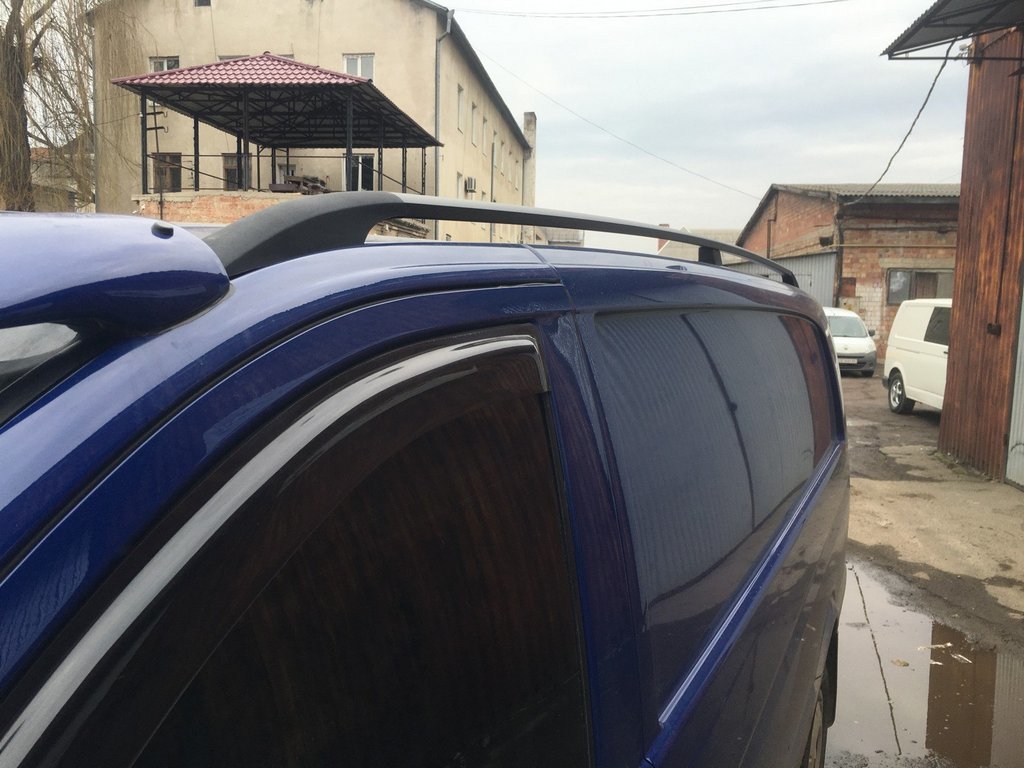 Black Roof Rails DDU (Plastic Feet) for Mercedes Vito W639 2004-2014 - image 12