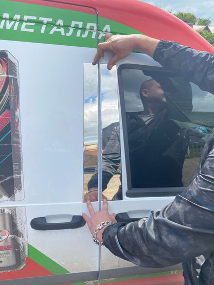 Door Pillar Chrome Trim (4 pcs) for Ford Connect 2002-2006 - image 5