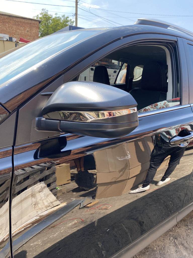Covers for mirrors (2 pcs, stainless steel) for Toyota Rav 4 2013-2018 - Reelken Auto