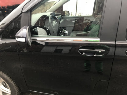 The lower moldings of glass (2 pieces, stainless steel) for Mercedes Vito / V-class W447 2014↗ year - image 4