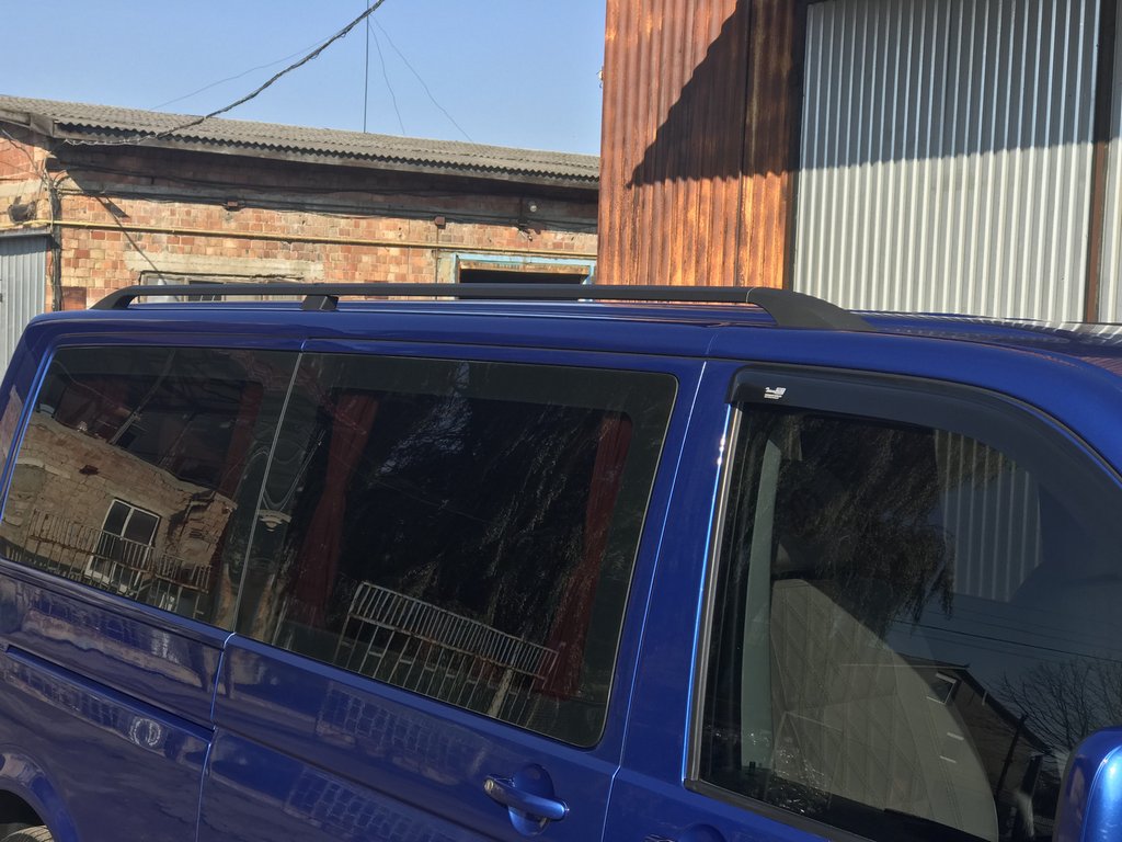 Black Roof Rails for Volkswagen T5 Caravelle 2004-2010 - image 6