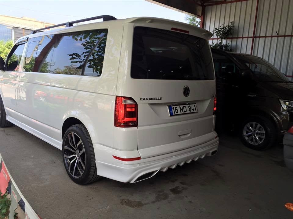 Rear bumper cover AMG-style (primed for painting) for Volkswagen T6 2015-2024 - image 2