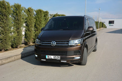 Front Bumper Lip Sport 2-LED 2015-2018 (primed for painting) for Volkswagen T6 2015-2024 - image 8