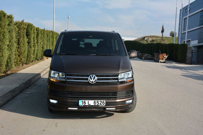 Front Bumper Lip Sport 2-LED 2015-2018 (primed for painting) for Volkswagen T6 2015-2024 - image 9
