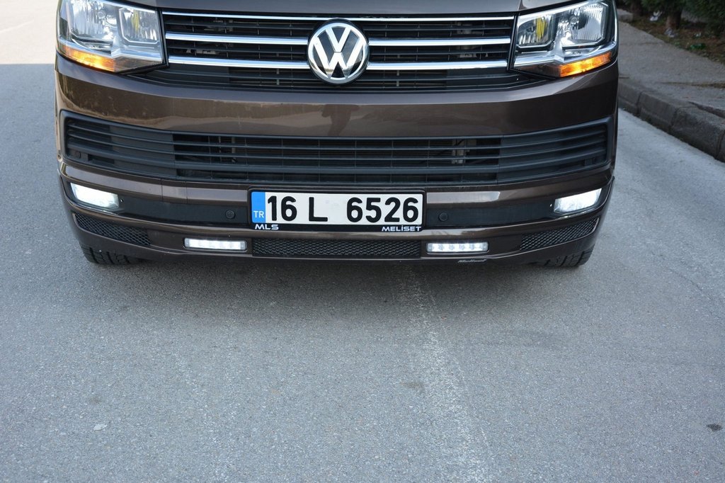 Front Bumper Lip Sport 2-LED 2015-2018 (primed for painting) for Volkswagen T6 2015-2024 - image 10