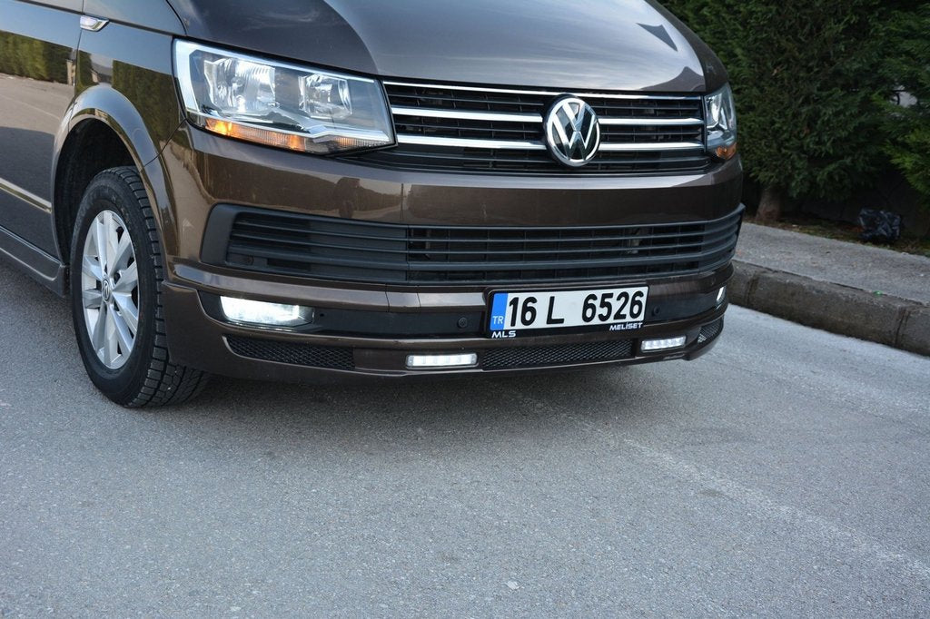Front Bumper Lip Sport 2-LED 2015-2018 (primed for painting) for Volkswagen T6 2015-2024 - image 11