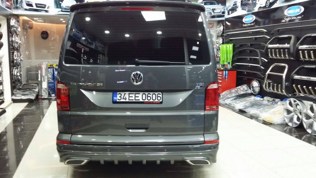 Rear bumper cover AMG-style (primed for painting) for Volkswagen T6 2015-2024 - image 4