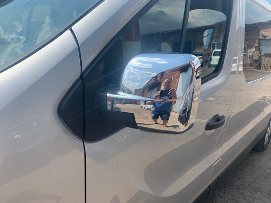Mirror Covers (2 pcs, plastic) for Renault Trafic 2015- - image 2