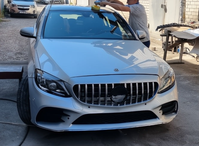 Front bumper assembly (AMG Line 2018-2021) for Mercedes C-сlass W205 2014-2021 - image 1