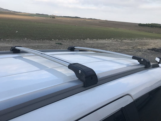 Roof rack (cross bars) for integrated roof rails lockable WingCarrier V2 (2 pcs) for Dacia Lodgy 2012-2022 - image 1