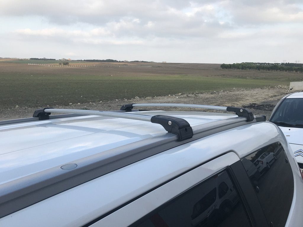 Roof rack (cross bars) for integrated roof rails lockable WingCarrier V2 (2 pcs) for Renault Lodgy 2013-2022 - image 21