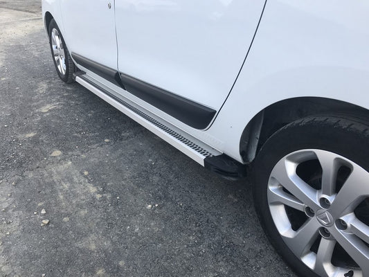 Side Steps Maya V2 (2 pcs, Aluminum) for Renault Lodgy 2013-2022 - image 2