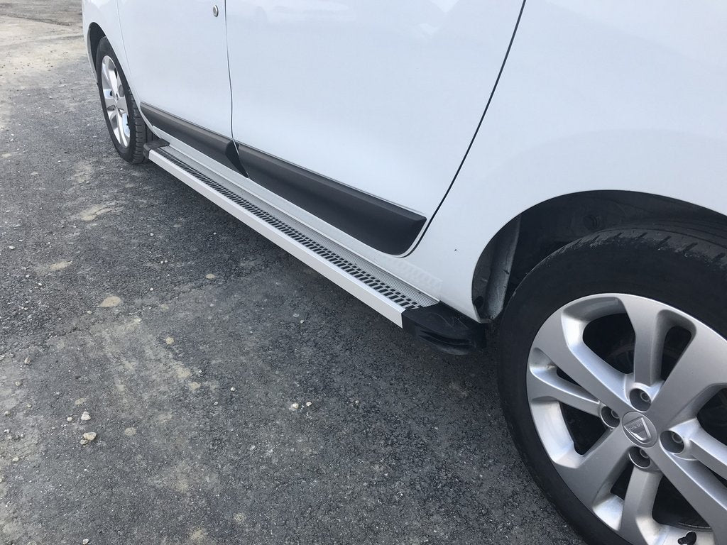 Side Steps Maya V2 (2 pcs, Aluminum) for Renault Lodgy 2013-2022 - image 2