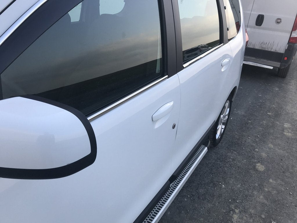 Window Trim Stainless Steel (4 pcs) for Renault Lodgy 2013-2022 - image 1